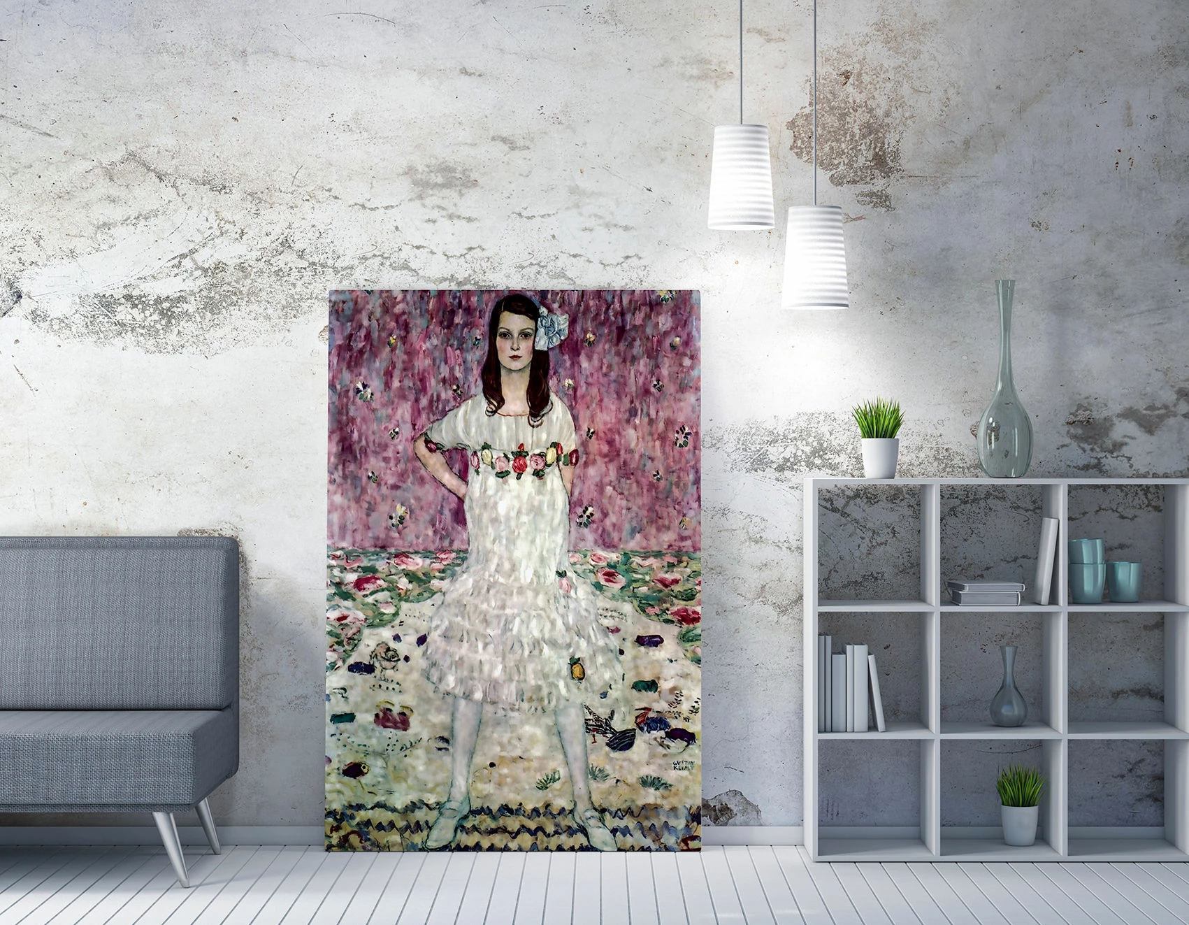 Pikturë dekorative në kanavacë, Gustav Klimt, shumëngjyrëshe, WY153, 50x70cm