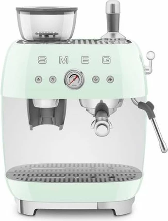 Makinë kafeje espresso manuale SMEG EGF03PGEU stil retro me mulli të integruar, jeshile pastel