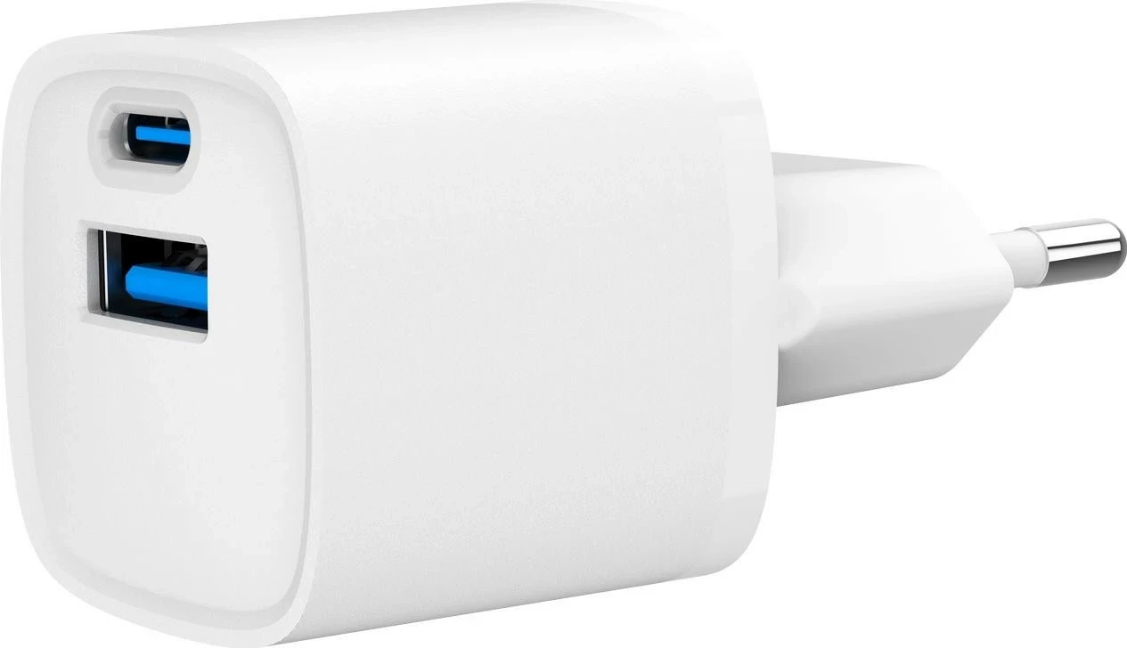 Mbushës rrjeti Gembird TA-UC-PDQC20-W-01, 20W, USB Type-C/USB 3.0, i bardhë