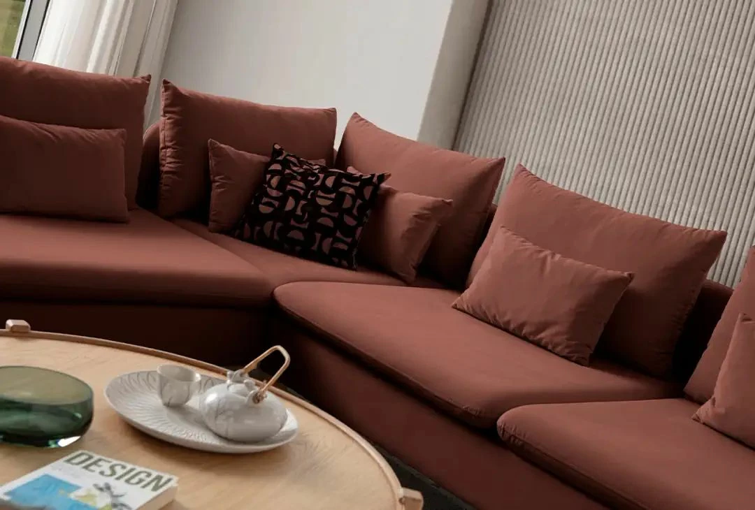 Këndare Flexy L, ngjyrë e kuqe tullë, Atelier del Sofa