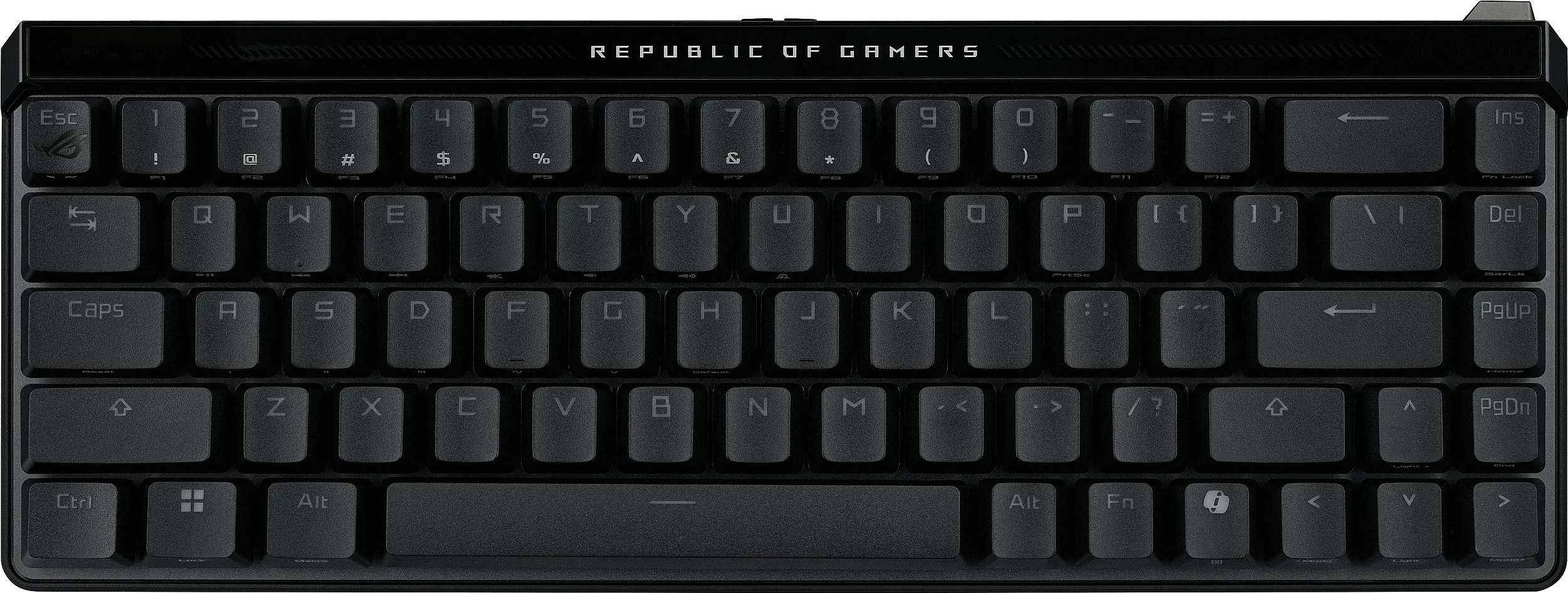 Tastierë gaming ASUS ROG Falchion Ace HFX, 65%, ROG HFX Magnetic, RGB LED, USB, e zezë