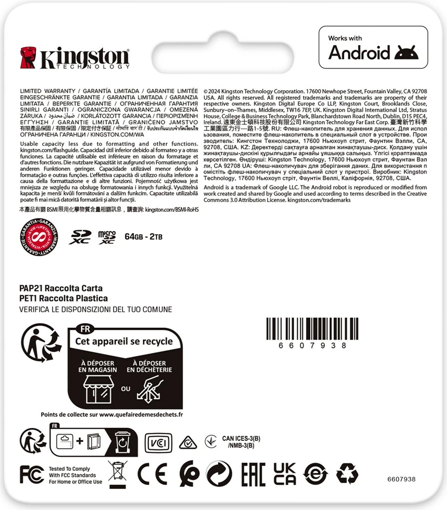 Kartelë memorie Kingston Canvas Go! Plus 64GB SDXC, 200MB/s, e zezë