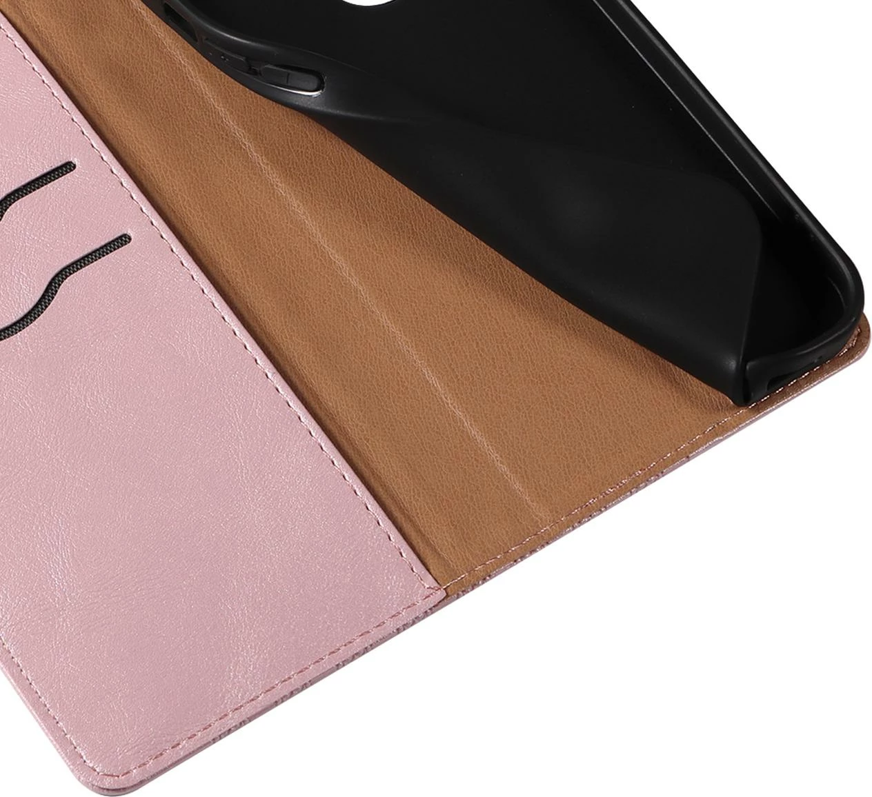 Mbështjellës Hurtel Magnet Strap Case për Samsung Galaxy S22+, me portofol dhe litar dore, Rozë