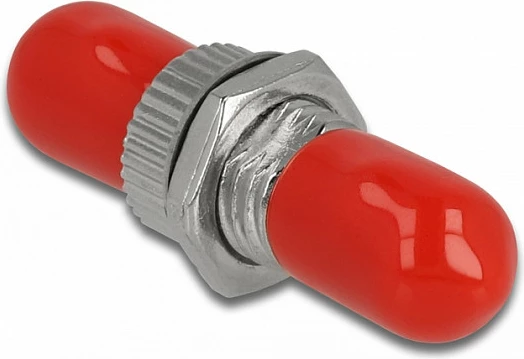 Adapter fibër optike DeLOCK ST/ST Simplex, femër-femër, single-mode, metalik