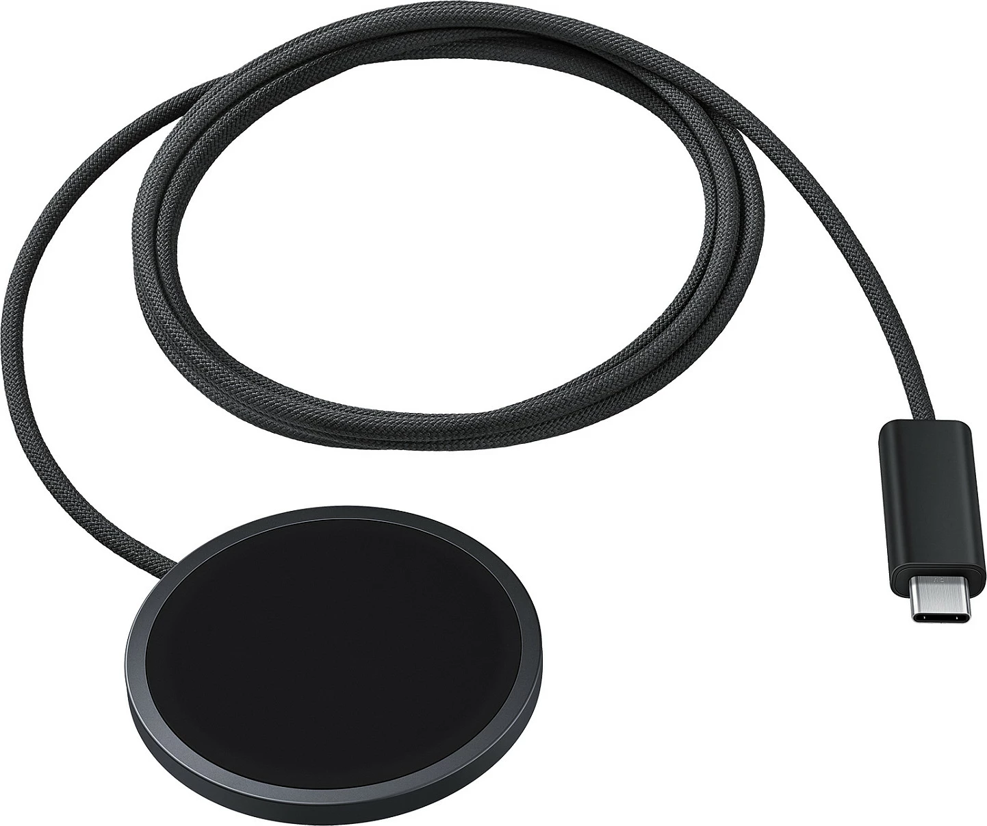 Karikues wireless magnetik Samsung 25W, USB, kabllo 1.5m, gri e errët