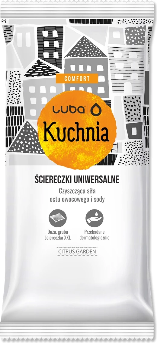 Shami të lagura për kuzhinë Luba Comfort Universal 32 copë