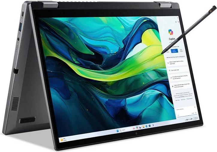 Laptop 2-në-1 Acer Aspire Spin 14 ASP14-52MTN-79EW, 14" WUXGA Touch, Stylus, Steel Gray