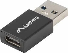 Adapter USB-A në USB-C Lanberg AD-UC-UA-01 USB 3.1, i zi