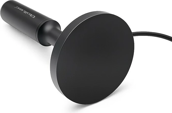 Antenë TV DVB-T2 e brendshme, Qoltec 57052, përforcues sinjali, fitim 28 dBi, VHF/UHF, 4K, kabllo 5 m, F-Male/USB, e zezë