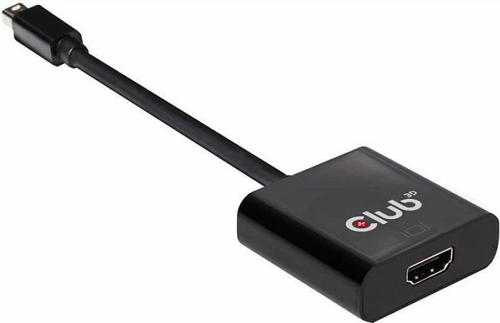 Adapter Club3D Mini DisplayPort në HDMI 2.0, 4K60Hz, i zi