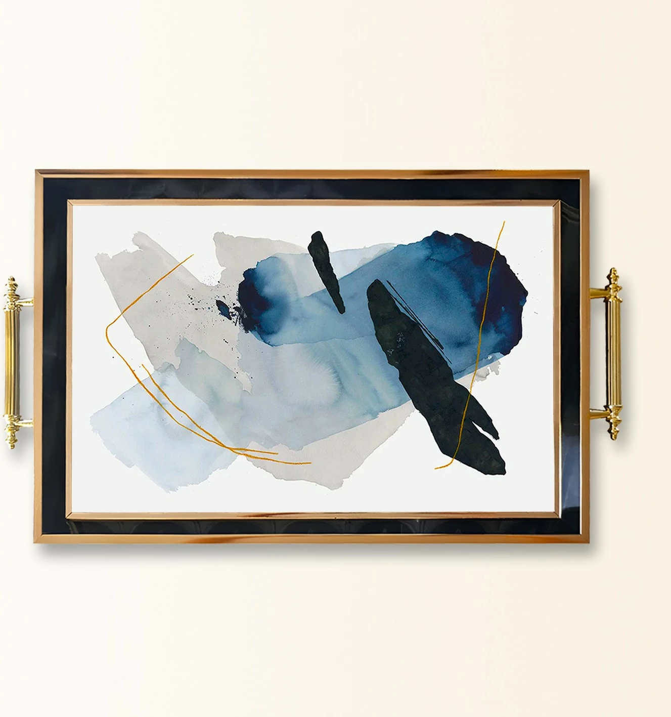 Tabaka dekorative prej qelqi, Aberto Design, TPA1, shumëngjyrëshe
