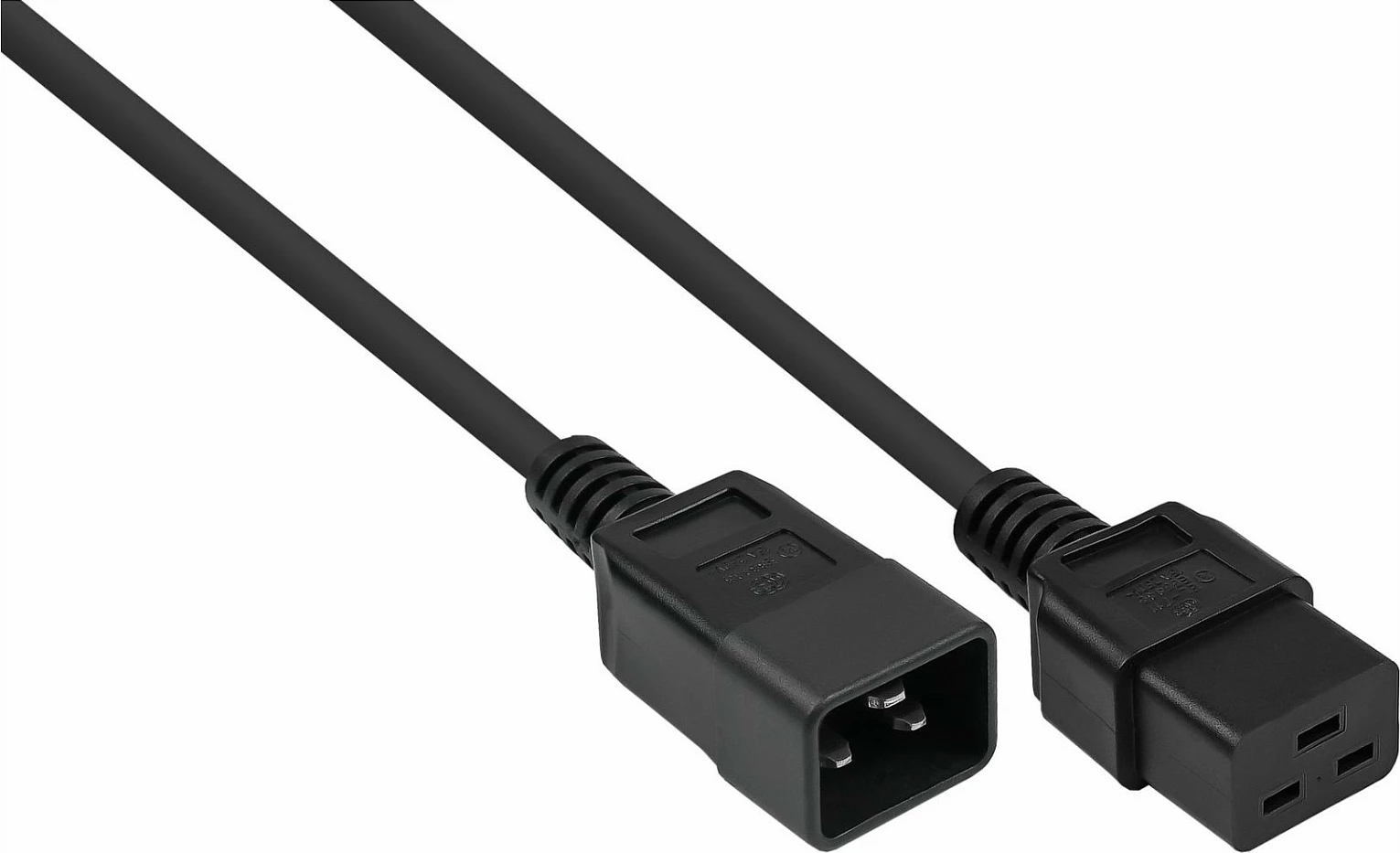 Kabllo rryme Kabelmeister IEC C20 në C19, 2 m, e zezë