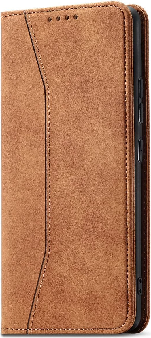 Mbështjellës Hurtel Magnet Fancy Case për Samsung Galaxy S23+, flip cover, portofol, kafe