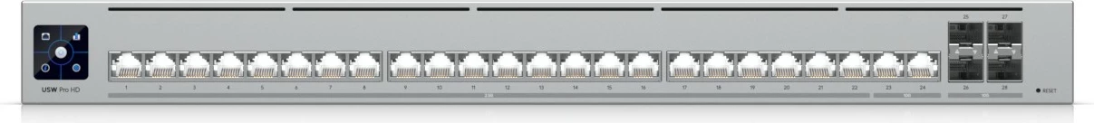 Switch Ubiquiti UniFi Pro HD 24, Managed, L2/L3, 2.5G/10G Ethernet, Rack 1U, hiri