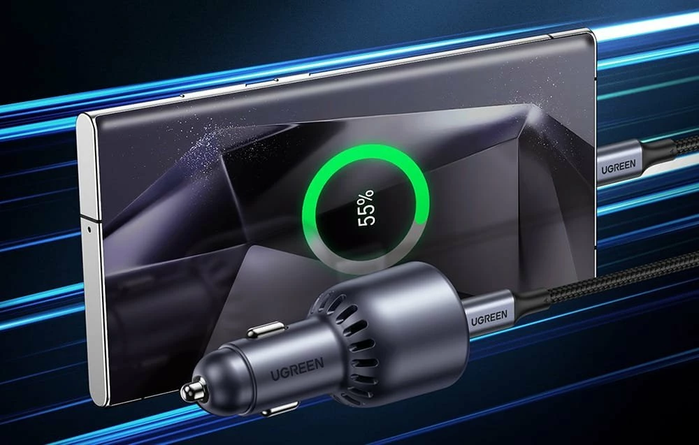 Karikues veture Ugreen EC701, USB + USB-C, 63W, i zi