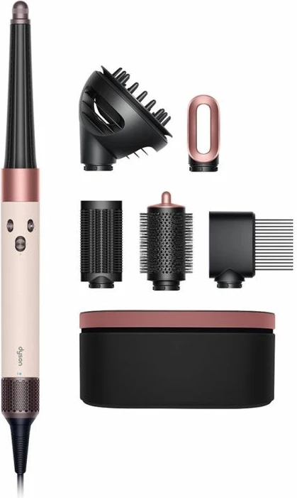 Multistyler flokësh DYSON Airwrap id Curly+Coily, rozë gold/pink, set me 6 pjesë