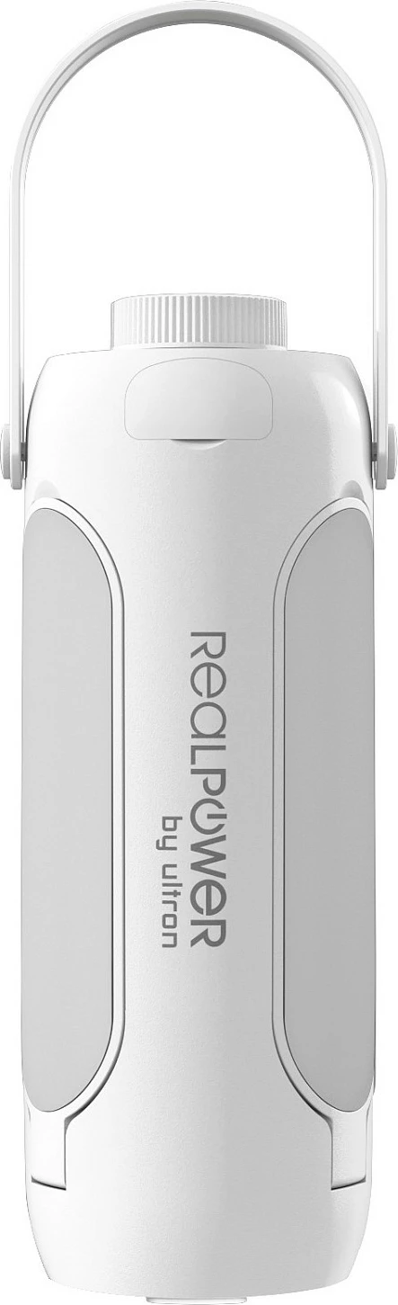 Llambë kampingu LED RealPower 463610, 6000mAh, USB-C, IP44, e bardhë