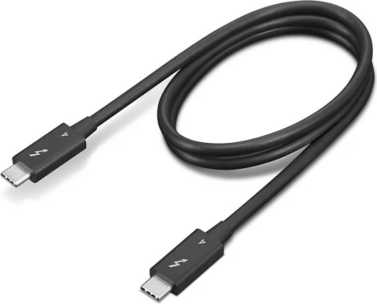 Kabllo Lenovo 4X91K16968 Thunderbolt 4 USB-C (male-male) 0.7 m, 40 Gbit/s, e zezë