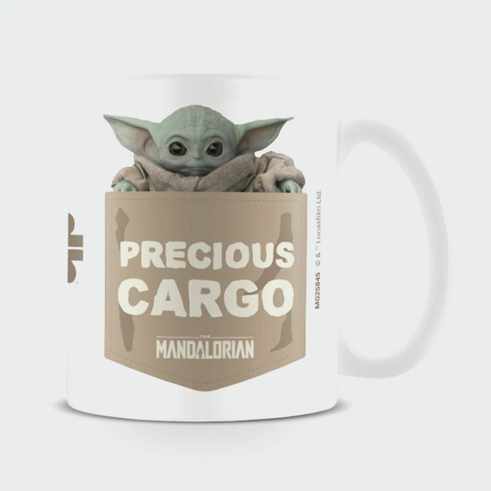 Mug Pyramid Star Wars The Mandalorian "Precious Cargo" 315 ml, e bardhë
