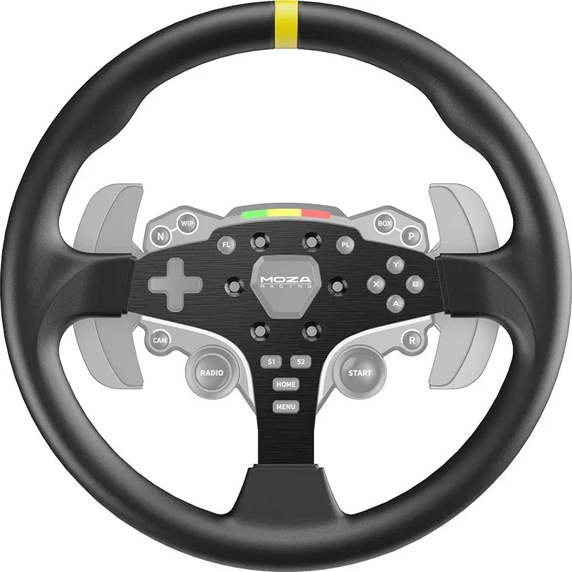 Shtesë timoni sim racing, Moza RS046, 30 cm (12\"), për ES, e zezë