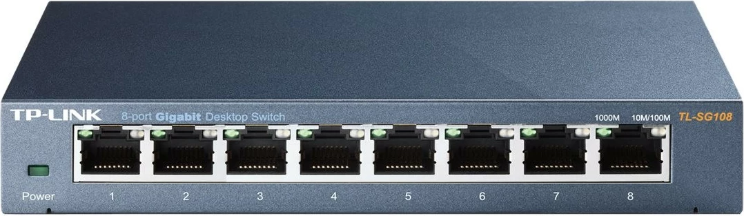 TP-Link TL-SG108 - v2 - switch - 8 ports - unmanaged