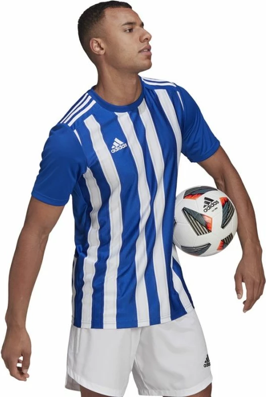 Fanellë futbolli për meshkuj adidas Striped 21 JSY M, e bardhë dhe blu [Madhësia: XS]