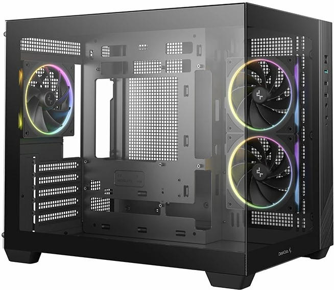 Kasë Deepcool CG330 3F Micro-ATX/ITX, 3x ARGB fan, xham i kalitur, Black