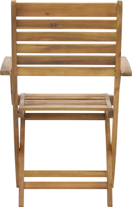 Karrige palosëse me krahë, dru akacie, ngjyrë natyrale, 57x59x93cm