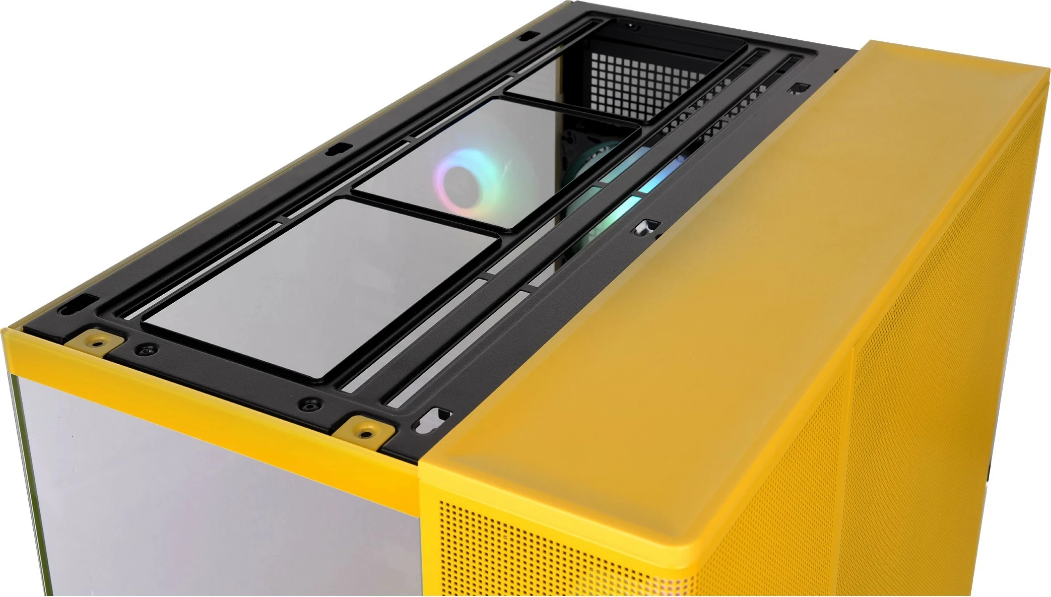 Kasë Thermaltake View 380 XL TG ARGB Bumblebee, Midi Tower, xham i temperuar, ARGB, e verdhë