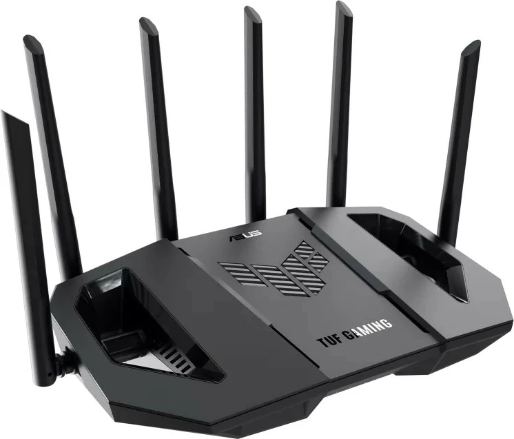 router gaming Asus TUF Gaming BE9400 tri-band WiFi 7 9400 Mbps 4x 2.5G porte USB 3.2 AiMesh 6 antena, e zezë