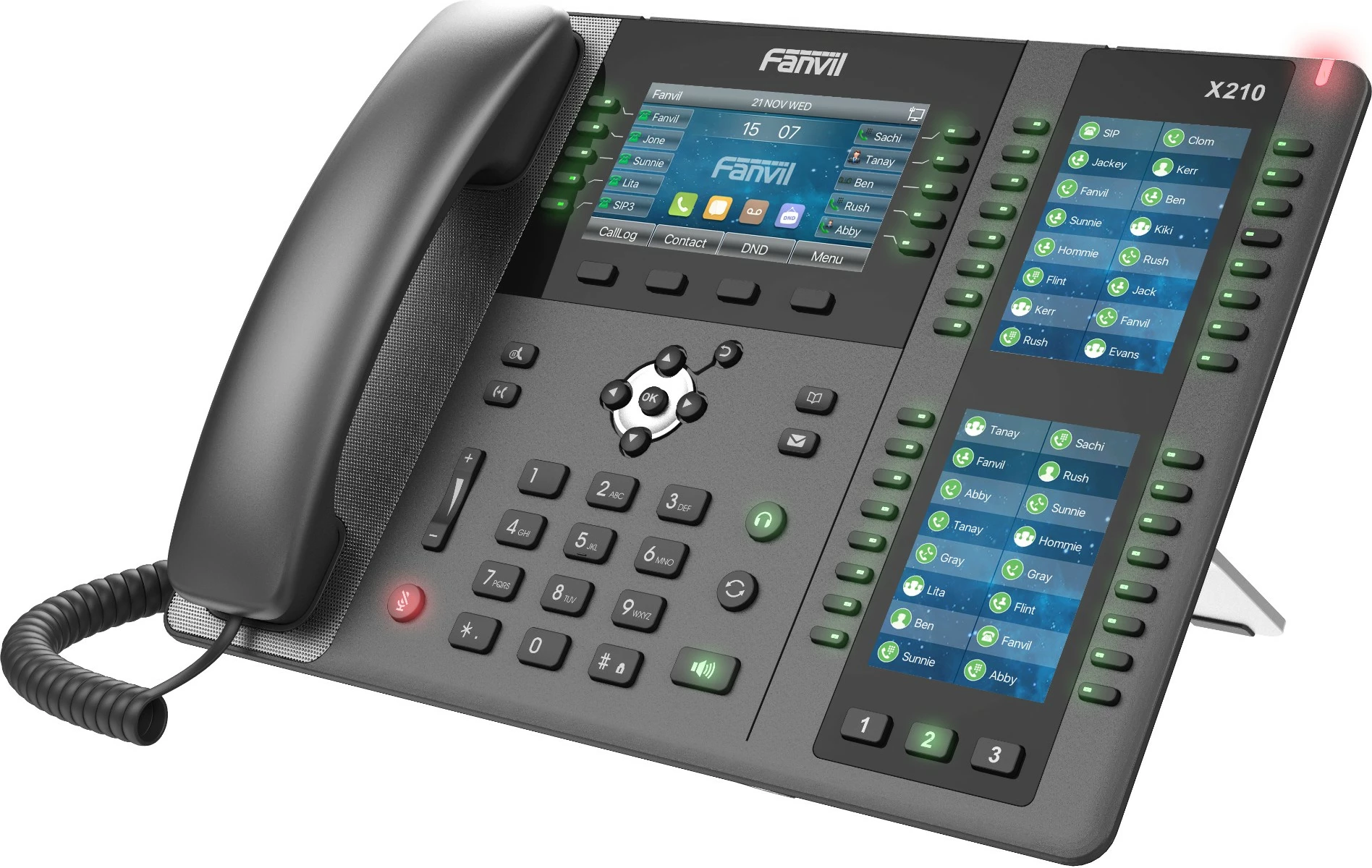 Telefon IP Fanvil X210 V2, 20 linja, i zi