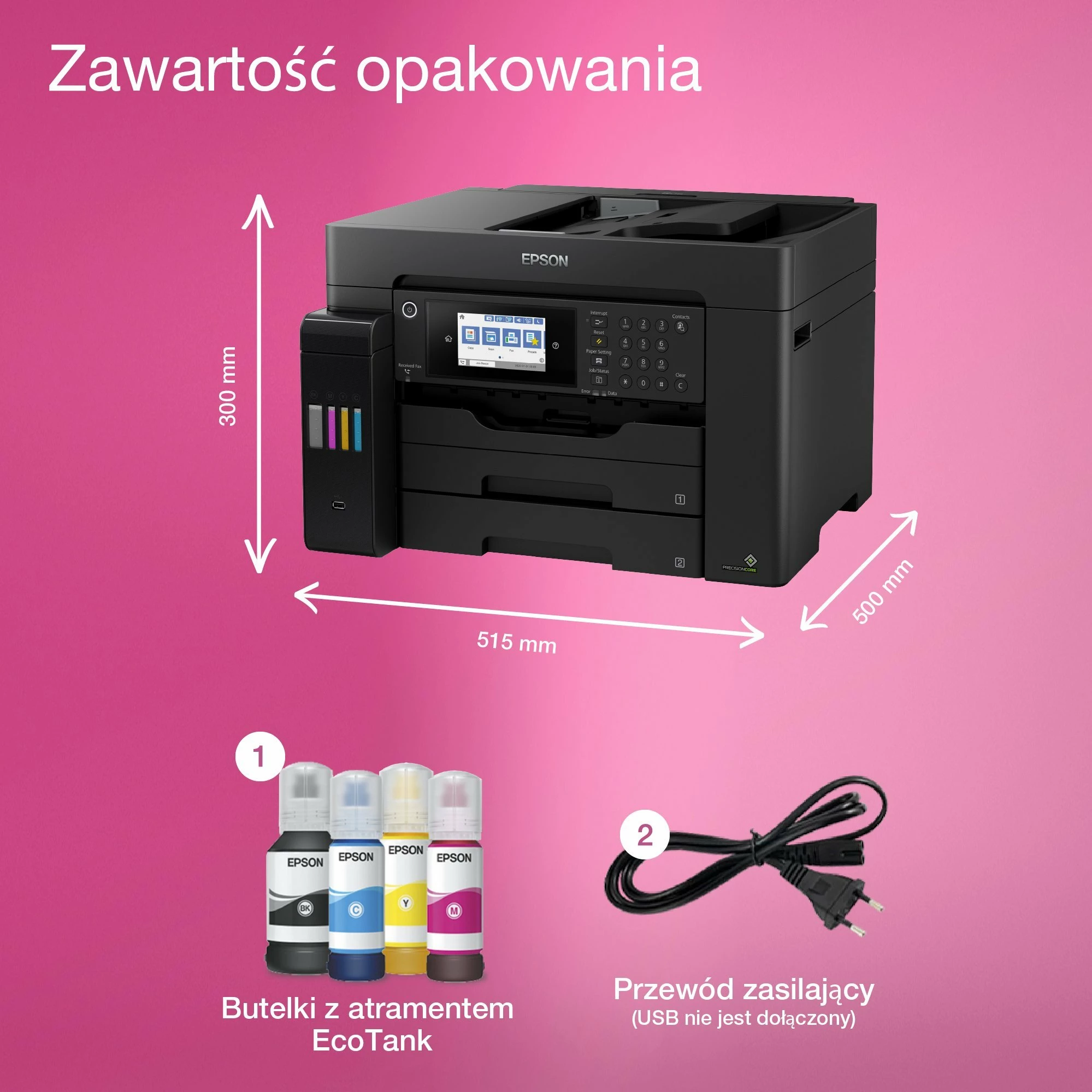 Printer multifunksional Epson EcoTank L15160 (C11CH71402) A3+ Wi-Fi Duplex ADF, i zi