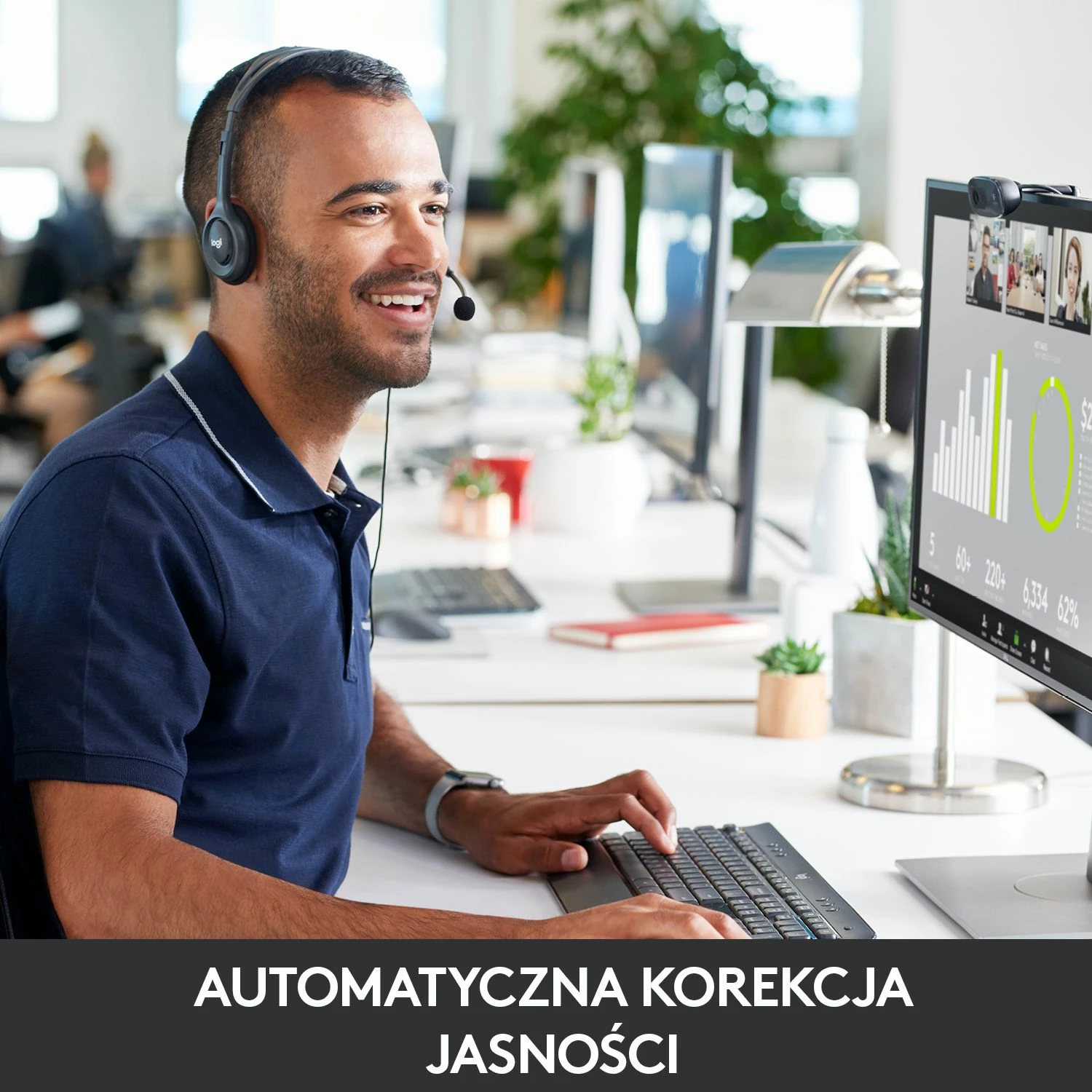 Webkamerë Logitech C270 (960-001063) 720p HD, USB, mikrofon mono, e zezë