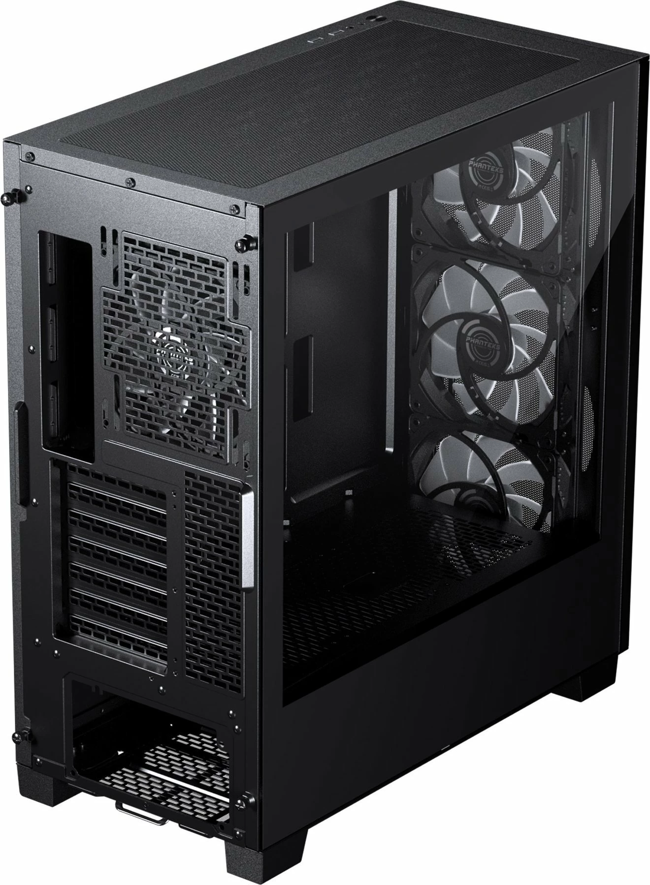 Kasë Phanteks XT Pro Ultra ARGB PH-XT523P1_DBK01, Midi Tower, Tempered Glass, ATX/e-ATX, 4x 140mm D-RGB ventilatorë, e zezë