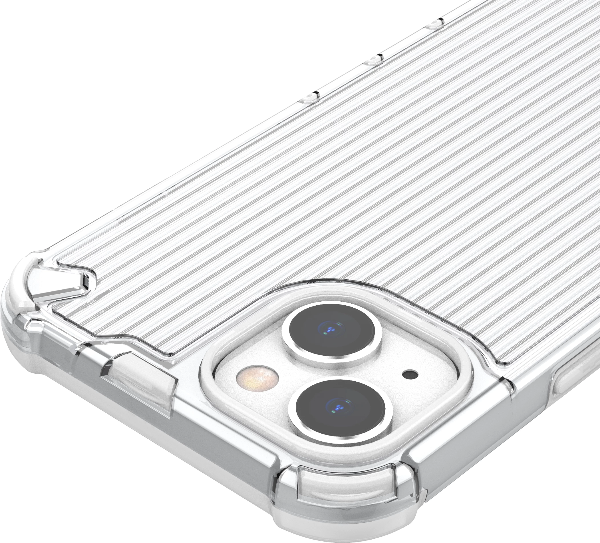 Mbështjellës Hurtel Ombre Protect Case për iPhone 13, rozë-kaltër