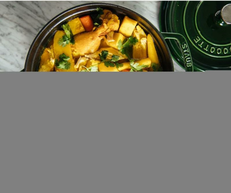 Tavë gize Staub La Cocotte 40509-356-0, 24 cm, 3.8 L, e gjelbër