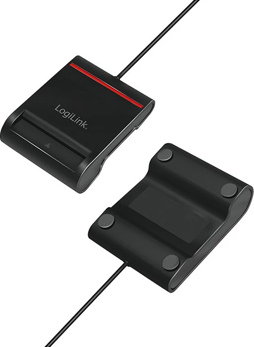 Lexues kartele USB 2.0 LogiLink për Smart-ID, i zi