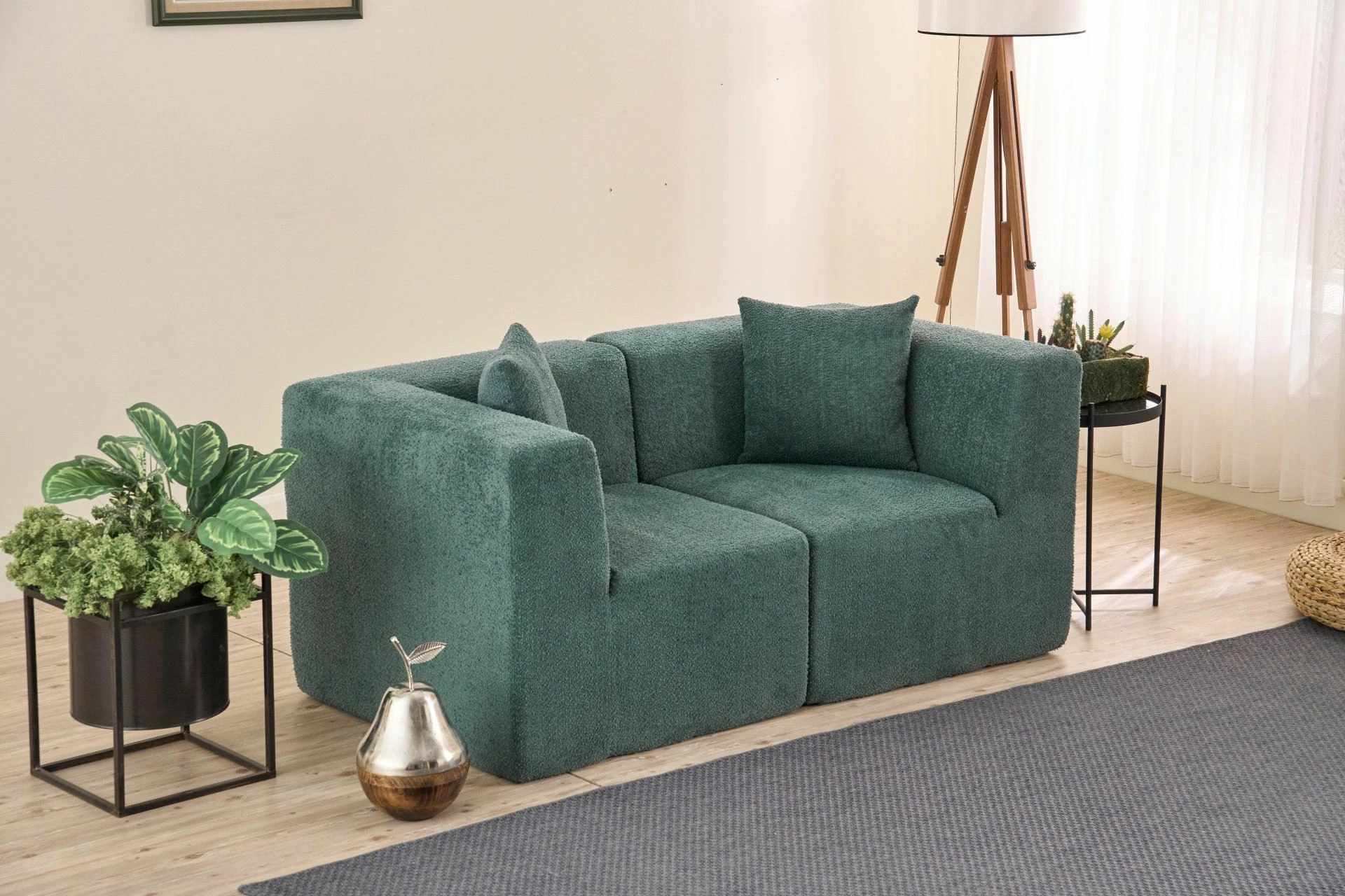 Divan dy vendësh, ngjyrë e gjelbër, Atelier del Sofa, Raks