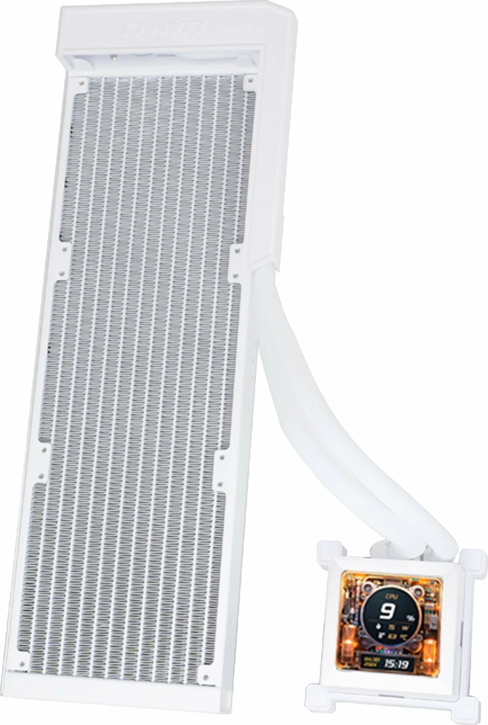 Ftohje uji AiO Lian Li HydroShift LCD 360 HSLCD36NW, radiator 360mm, pa ventilator, ARGB, LCD 2.88\", e bardhë