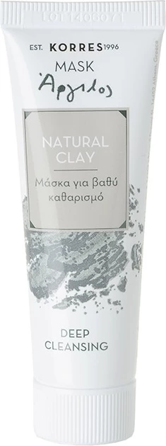 Maskë fytyre Korres Natural Clay Deep Cleansing për femra 18ml