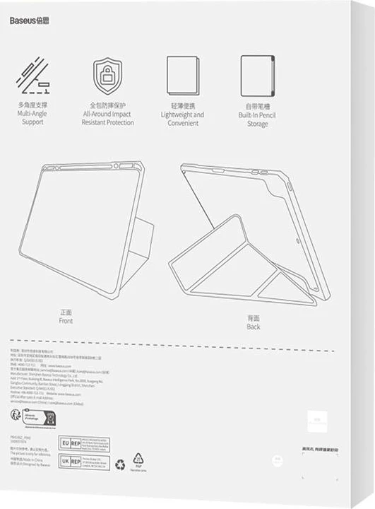 Mbështjellës Baseus Minimalist për iPad Air 4/5 10.9", i bardhë