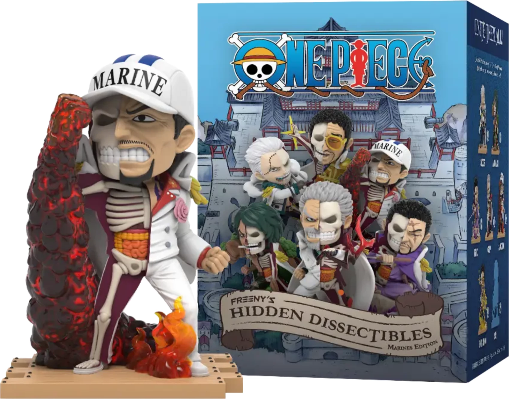 Figurinë koleksionuese Mighty Jaxx Freeny’s Hidden Dissectibles One Piece Marine Edition, vinyl 10 cm, blind box (figurë e rastësishme) 1 copë