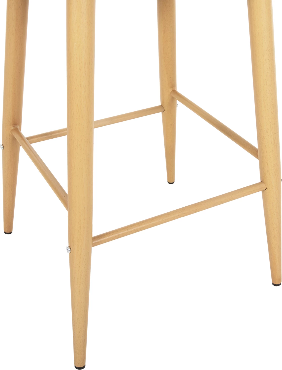 Karrige për bar mesatare VANESSA FH9300.10, polipropilen gri dhe metal, dru natyral, 45x48x96H cm., set prej 2 copë