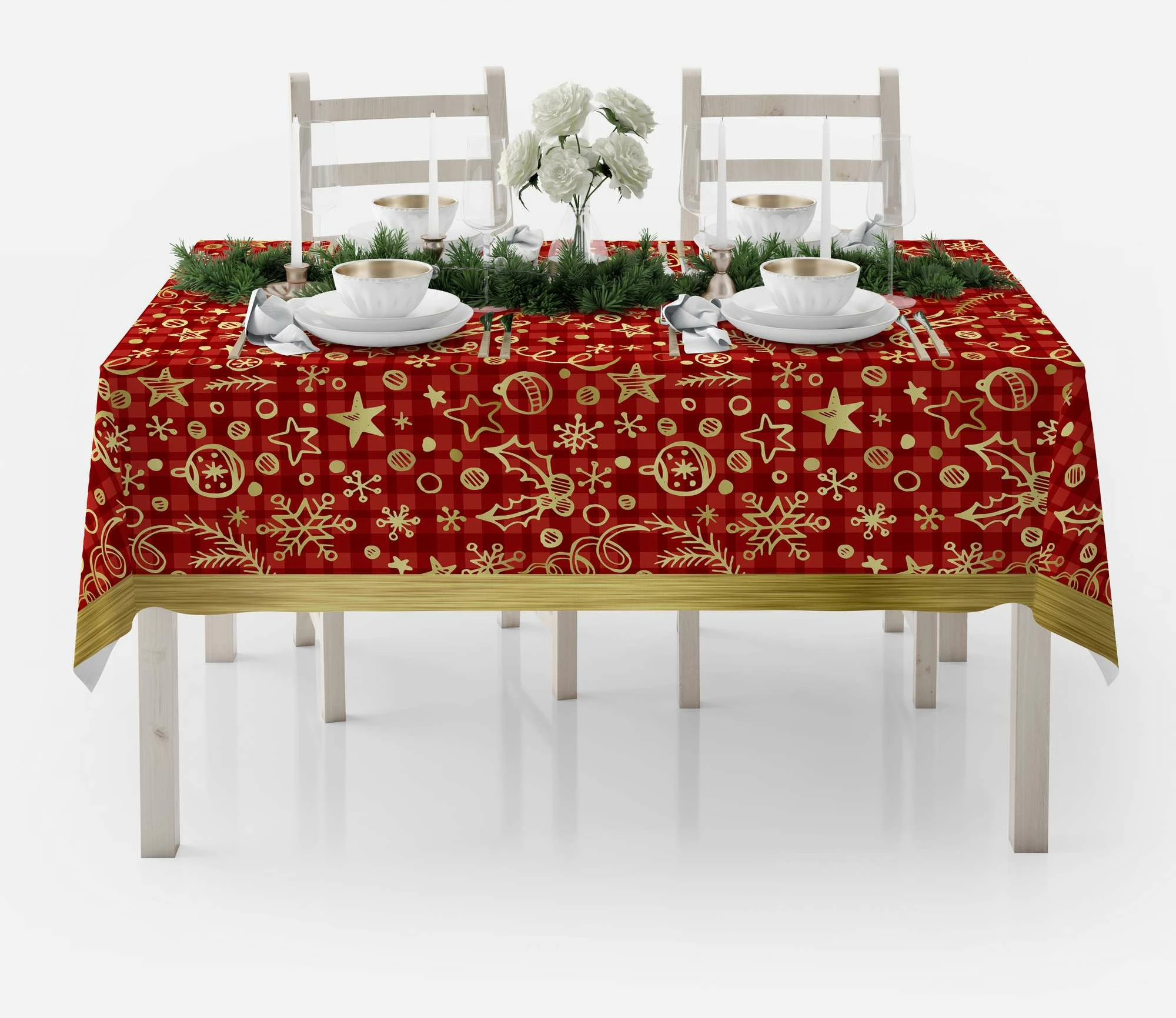 Mbulesë tavoline Hermia Concept, shumëngjyrëshe, HM-Tblnwy26-3, 140x300 cm