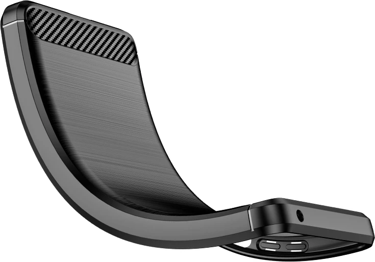 Mbështjellës Hurtel Carbon Case për Xiaomi Poco F4 5G, i zi