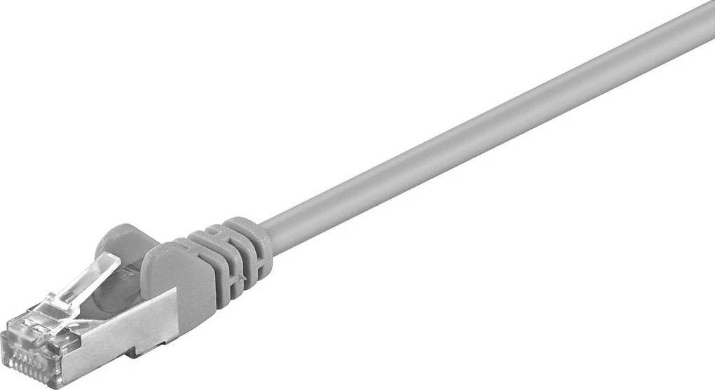 Kabllë LAN Goobay Cat5e 0.5m SF/UTP RJ45, gri