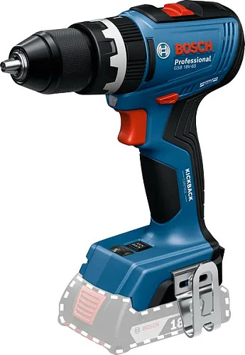 Shpuese/vidhosëse me bateri Bosch Professional GSB 18V-65, 18V, solo, blu