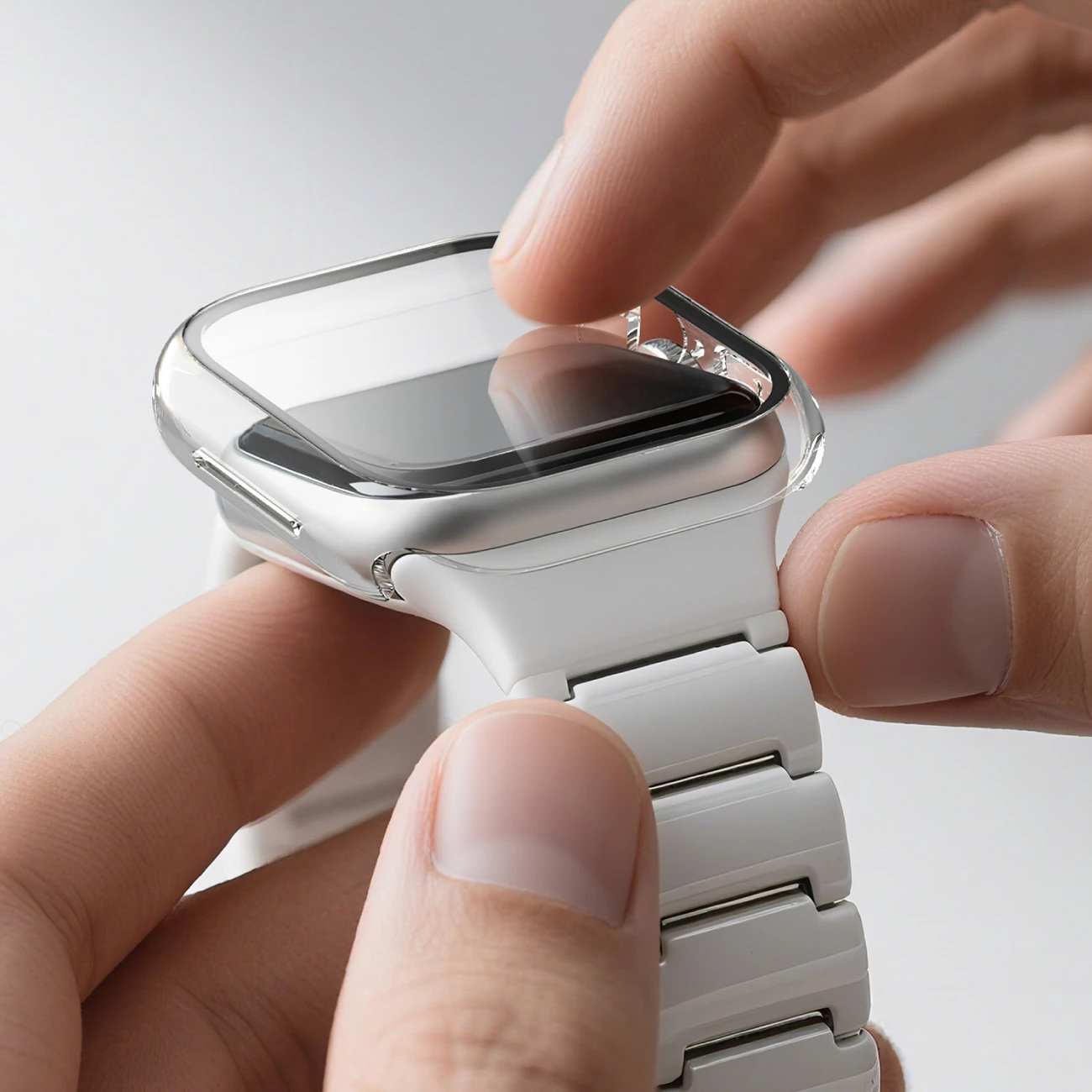 Mbështjellës me xham mbrojtës për Smartwatch, AmazingThing, Radix FullGuard, për Apple Watch Series 11 46mm, xham i temperuar 9H, ultra i hollë, transparent