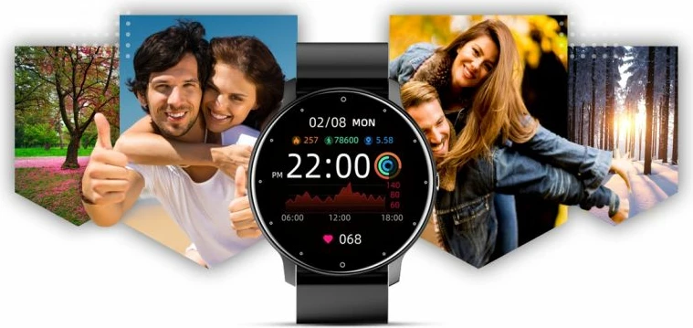 Smartwatch Giewont për meshkuj, e zezë