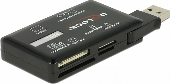 Lexues kartelash DeLOCK SuperSpeed USB 3.2 Gen 1, 6 slote, 5 Gbps, i zi